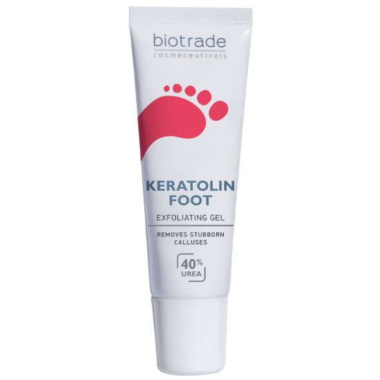 BIOTRADE KERATOLIN FOOT излющващ гел при упорити мазоли и удебелена кожа и нокти на краката с 40% урея 15 мл